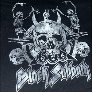 Black Sabbath 666 Black T shirt